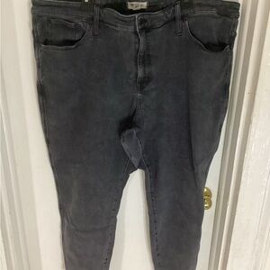 Madewell 10” high rise skinny jeans size 26W